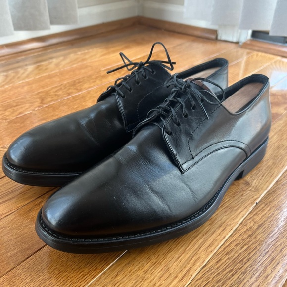 PAUL SMITH PS SMOOTH TOE LEATHER OXFORDS BLACK MEN’S SIZE 7 (#H038) - Picture 3 of 14